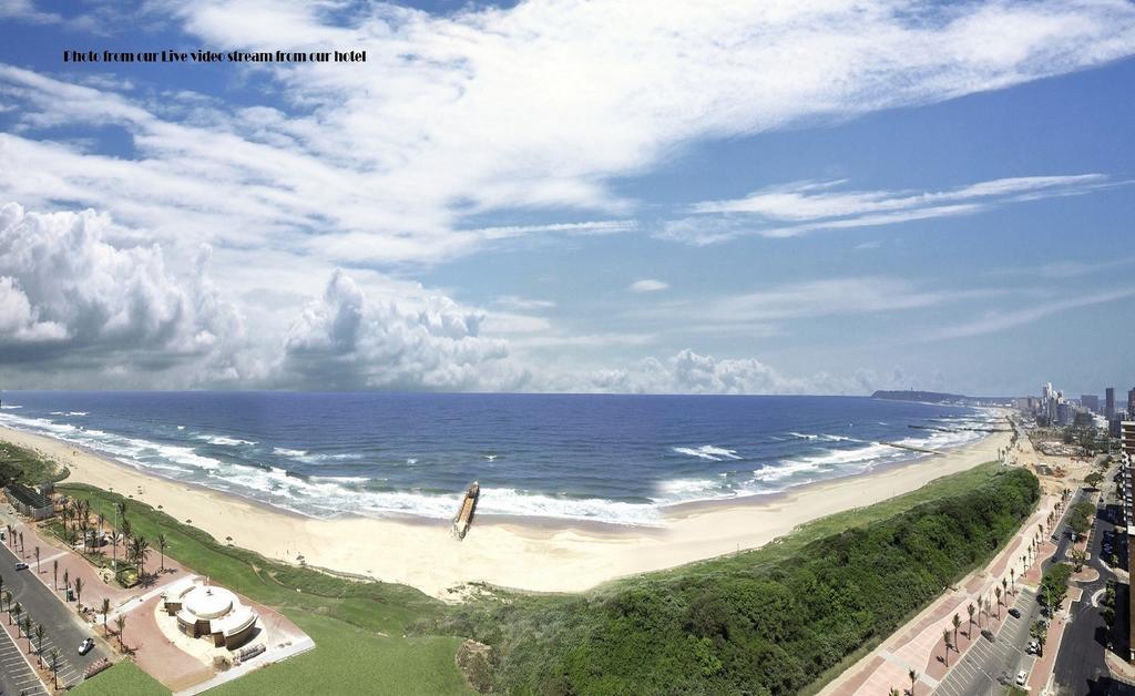 Blue Waters Hotel Durban Exterior photo Photo from our live video stream from our hotel