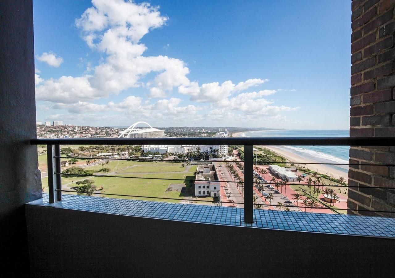 Blue Waters Hotel Durban Exterior photo The view from the balcony of the 10th-floor apartment